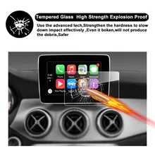 RUIYA screen protector for Mercedes benz GLA-CLASS(X156) CLA-CLASS (W117)Map Pilot 7inch car navigation screen,9H tempered glass