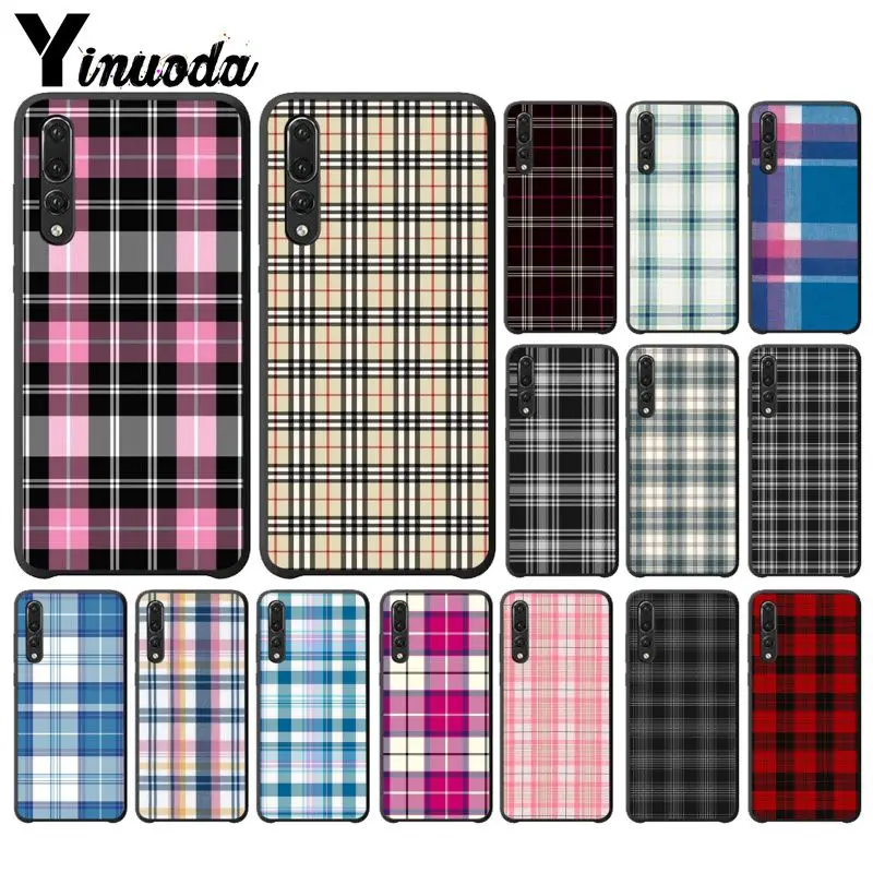 Yinuoda цветной чехол для телефона в полоску из ТПУ черного цвета Huawei Mate10 Lite P20 Pro P9 P10