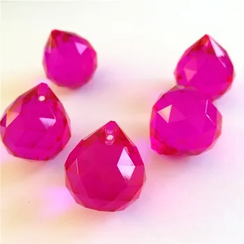 

Glass Rose Crystal Faceted Ball Crystal Glass Lamp Parts 300pcs 15mm For DIY Gift Free Shipping