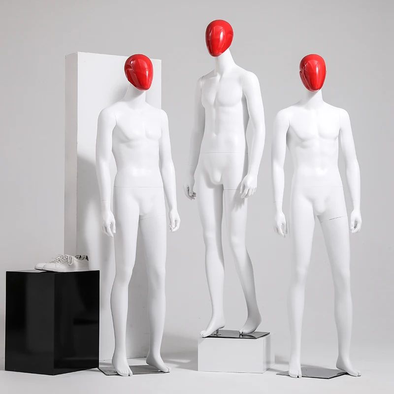 New Style White Color Men Full body Mannequin Fiberglass Male Model