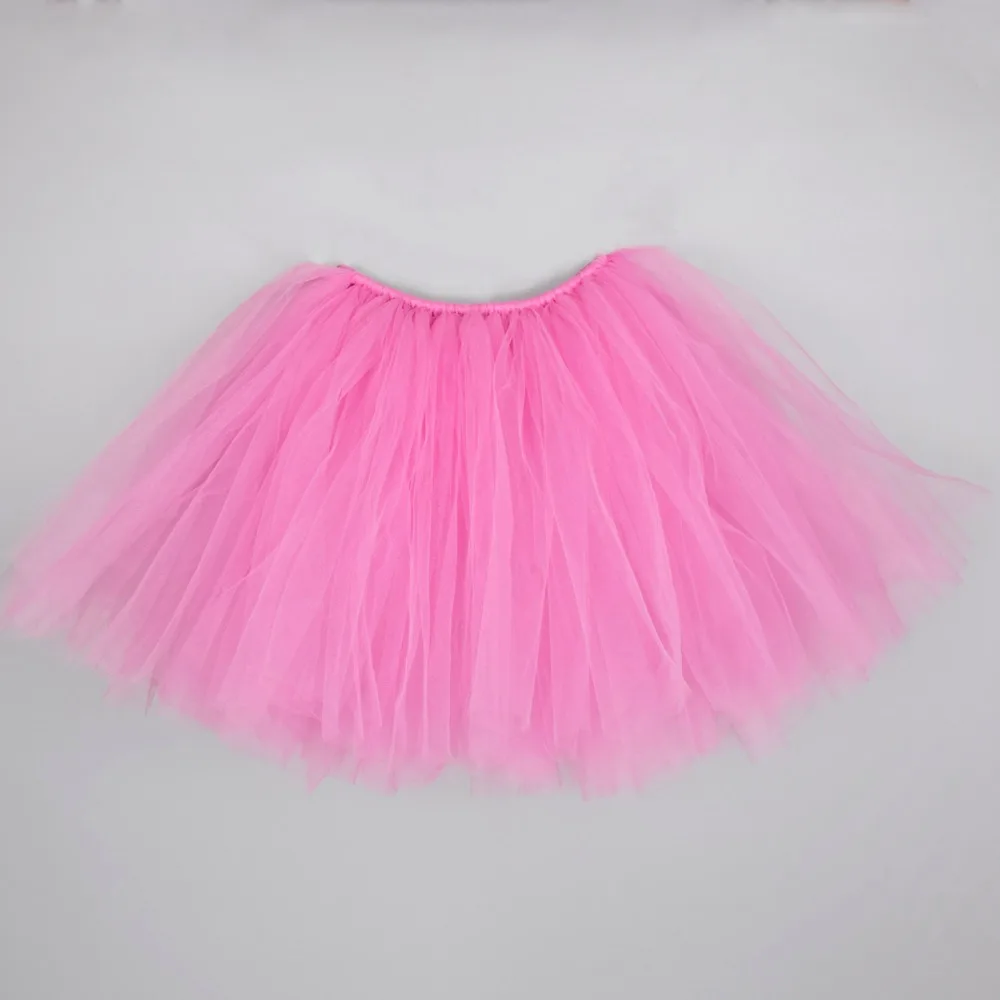 Deep Pink Adult tutu skirt Women Keen Length Fluffy Tulle Tutus Birthday Party Costume Mother and Daughter Photo Prop Skirt