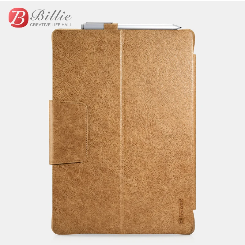 

For Surface pro4 12.3" Cover Case Shenzhou Genuine Leather Folio Case For Surface Pro 4 & Pro 2017 Protective sleeve shell