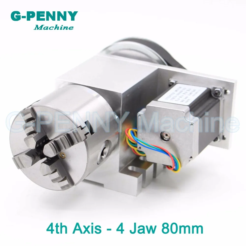 

Sale! 80mm 4 Jaw CNC 4th Axis CNC dividing head/Rotation 6:1 Axis/A axis kit for Mini CNC router/engraver woodworking engraving
