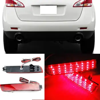 

For NISSAN 2pcs Rear fog lamp Rear bumper lights Brake Highlight