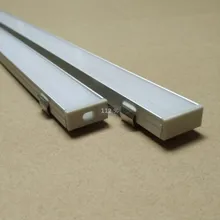 2 м/шт. 160 м/лот светодиодный углубленный алюминиевый профиль для светодиодных полос Прозрачная крышка и молочный диффузный чехол доступны
