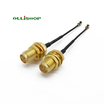 

ALLiSHOP 0-3Ghz Wifi router Wireless phone AP Extension pigtail RP SMA female brooches plug to U.FL IPX connector 1.13 cable