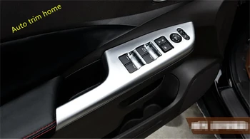 

Lapetus Matte Interior Inner Door Window Lift Switch Button Cover Trim For honda CRV CR-V 2013 2014 2015 2016 Auto Accessories