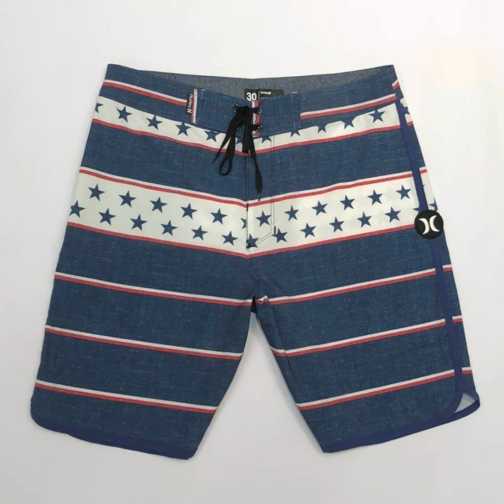

High Quality Brand New Boardshorts Spandex Elastic Waterproof Board Shorts 2019 New Quick Dry Surfing Beach Shorts Home Workout