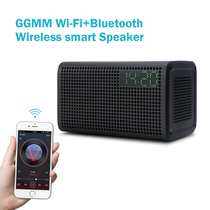 GGMM M3 Dual Wireless WiFi Bluetooth Digital Speaker Hi-Fi Music Player Portable