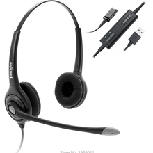 USB разъем проводные наушники для ноутбука, ПК, компьютера, вызова центр шумоподавления гарнитура с регулируемым микрофоном, выключение звука управления