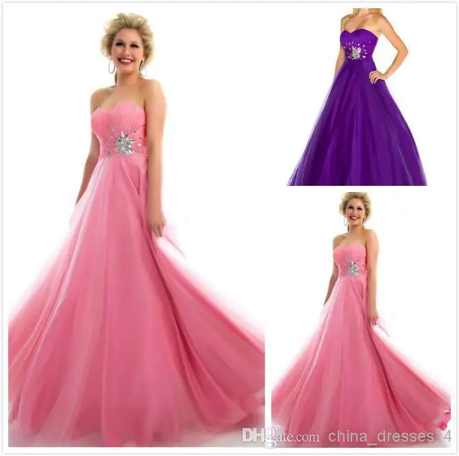 Elegant 2015 New Prom Dresses Strapless Sleeveless Zip Backless Corset Beads Ball Gown Sexy Floor-Length Evening Party | Свадьбы и