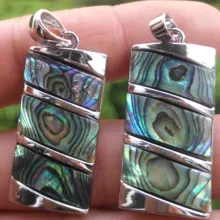 Натуральный кулон в виде раковины абалона шарик энергия рейки исцеляющий амулет L20620