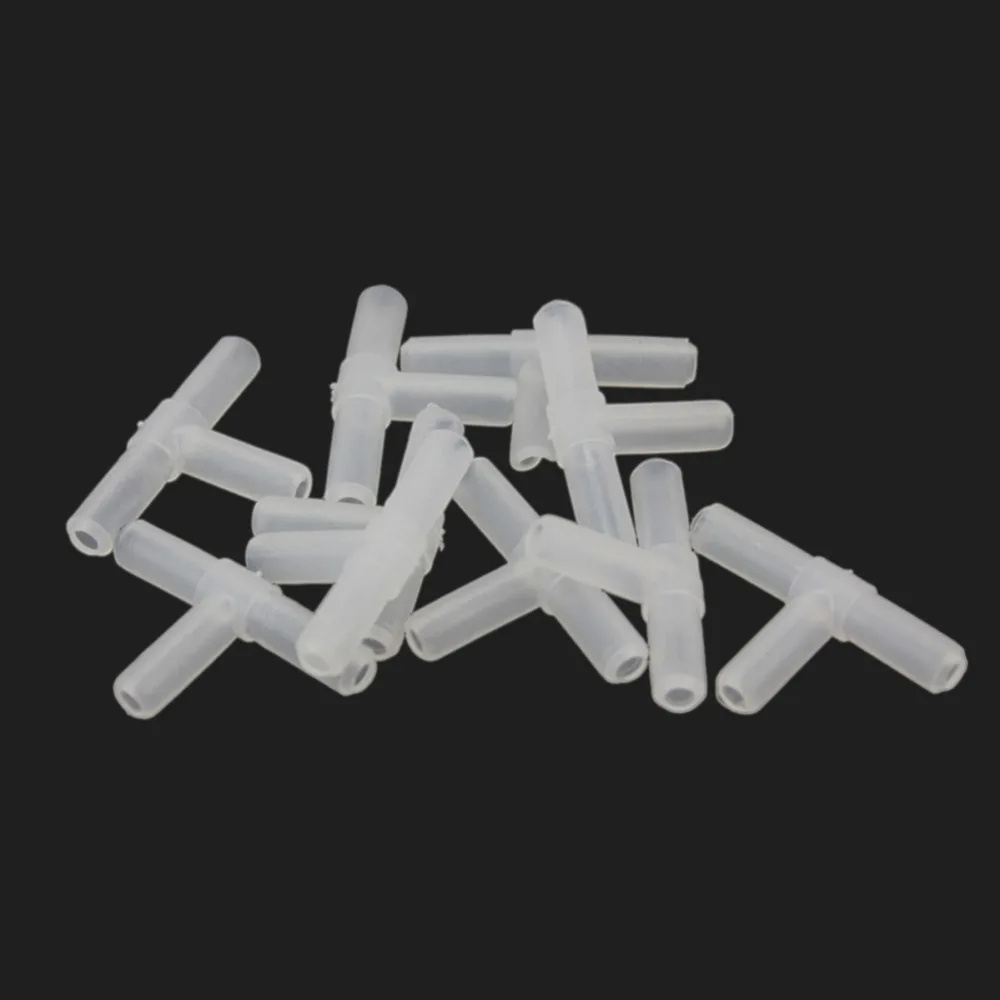 

Plastic Aquarium Fish Tank 3-Way Airline Tube Hose Connector Adapter 4mm Tubing oxygen Pump Pipe joint Splitter trachea Fitting