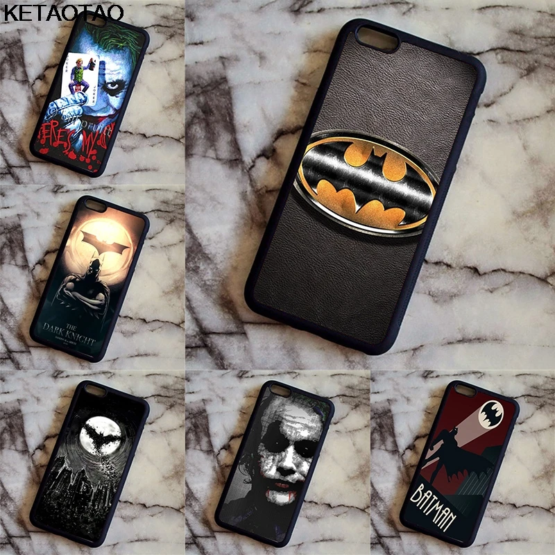 KETAOTAO BATMAN JOKER MARVEL HERO Original Phone Cases for iPhone 4S SE 5 6 5C 5S 6S 7 8 XR XS Max Case Soft TPU Rubber Silicone | Мобильные