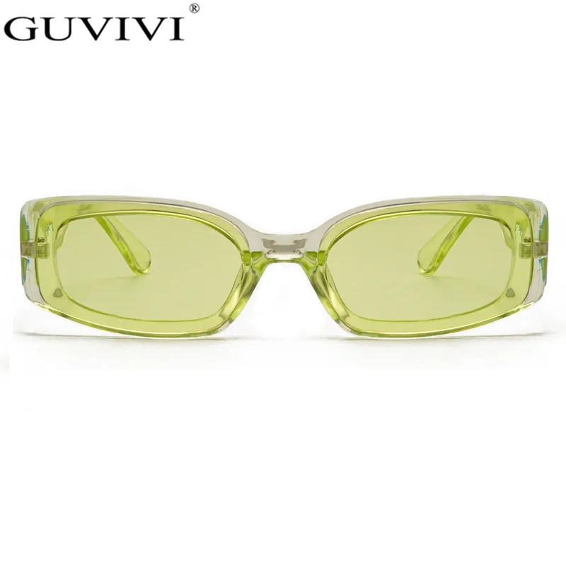 Хип-хоп Солнцезащитные очки женские мужские модные флуоресцентные желтые маленькие Квадратные Солнцезащитные очки женские очки с разноцветными линзами UV400