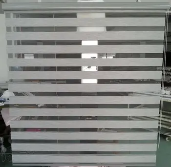 

Roller Zebra Blinds Custom Cut to Size Woodlook Grey Horizontal Window Shade Blind Zebra Dual Roller Blinds