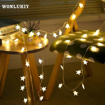 

10M 100 LEDs Star String Lights AC110V/220V Holiday lights Christmas Wedding Outdoor Indoor Garland Party Decoration Fairy Light