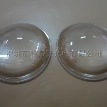 10 Вт-100 Вт светодиодные стеклянные линзы 64 мм оптические стеклянные линзы, высокомощный светодиодный плосковыпуклые линзы