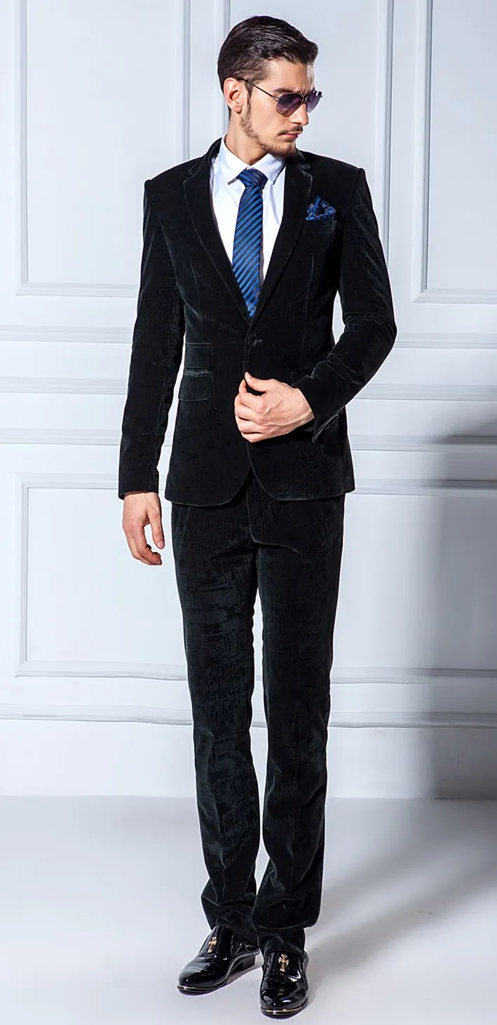 Latest Coat Pant Designs Smoking Black 