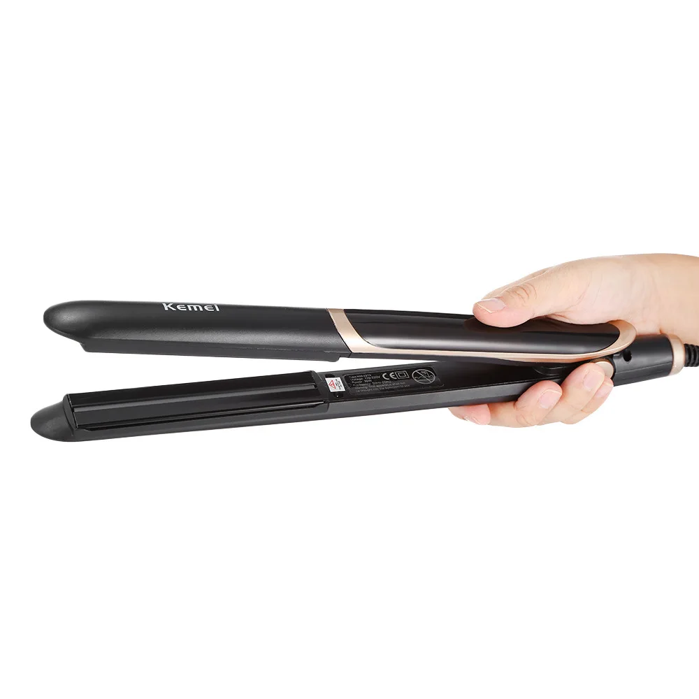 

Professional Hair Straightener Curler Hair Flat Iron Negative Ion Infrared Hair Straighting Curling Corrugation LED Display