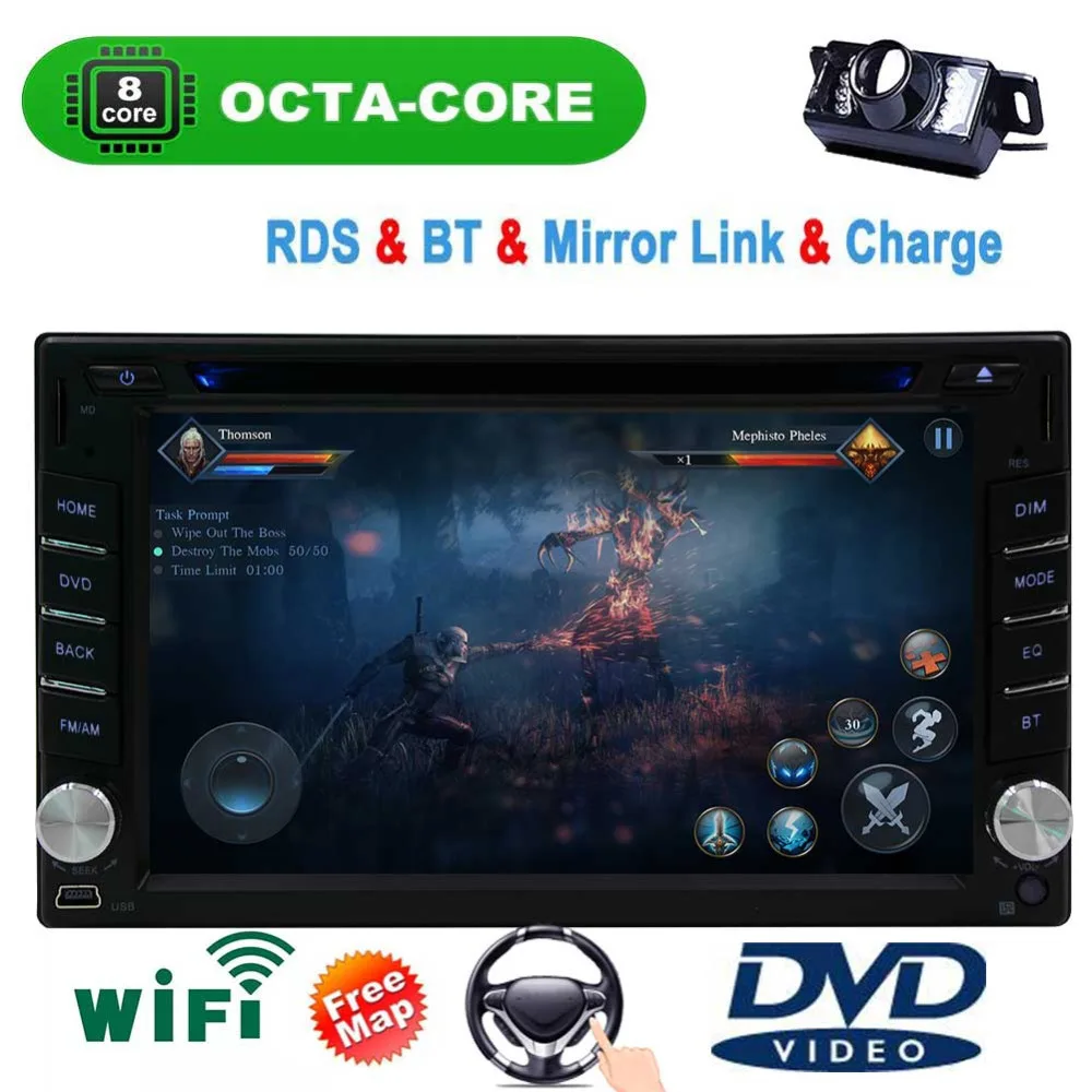 Android 8.1 Oreo OS Support GPS Navigation Bluetooth 1080P Video Player Wifi + Free backup Camera Car Radio Stereo Android 8.1 Android 8.1 Oreo OS Support GPS Navigation Bluetooth 1080P Video Player Wifi + Free backup Camera Car Radio Stereo Android 8.1