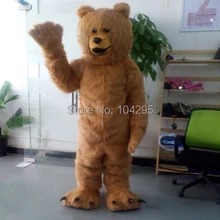 OHLEES профессиональный в магазине гризли медведь мультфильм персонаж животное талисман костюмы на Хэллоуин и Рождество взрослые костюмированные Вечерние