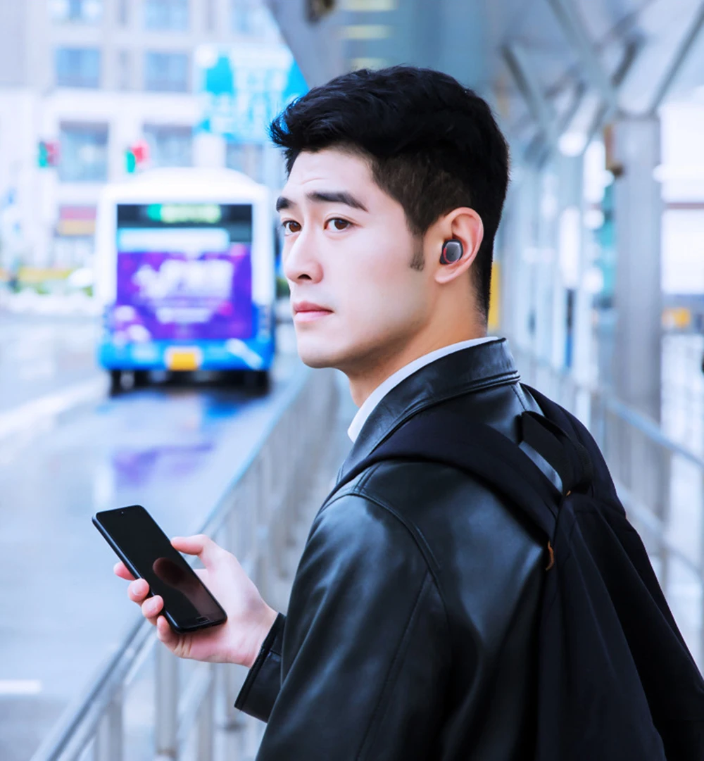 Bluetooth 5,0 наушники беспроводные стерео наушники с 2000 мАч зарядным устройством Hifi Звук Наушники-вкладыши для iPhone samsung
