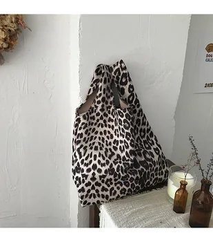 

Women Handbag Solid Suede Leather Shoulder Bag Female Leopard Print Casual Handbag Messenger Top-handle bags bolsa feminina