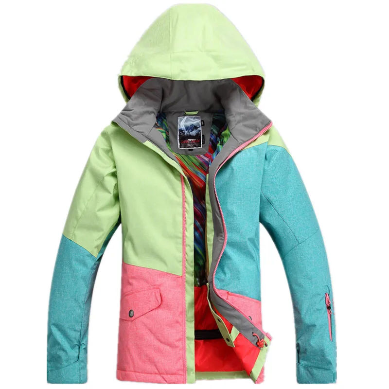 High Quality Ski Jacket Cotton Thickened Snowboard Coat Outdoor Winter Warm Snowboard Suit Women 