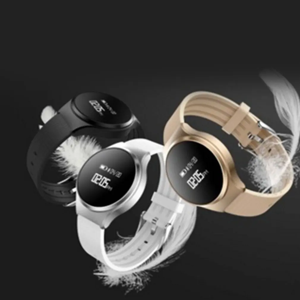 

A68 Bluetooth Smartband Blood Pressure Heart Rate Monitor Waterproof Sleep Monitor Pedometer Round Dial Sport Bracelet