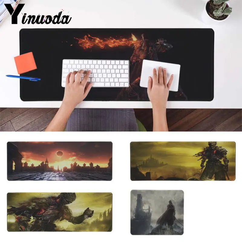

Yinuoda New Design Dark Souls 3 Keyboards Mat Rubber Gaming mousepad Desk Mat Speed/Control Version Large Gaming Mouse Pad