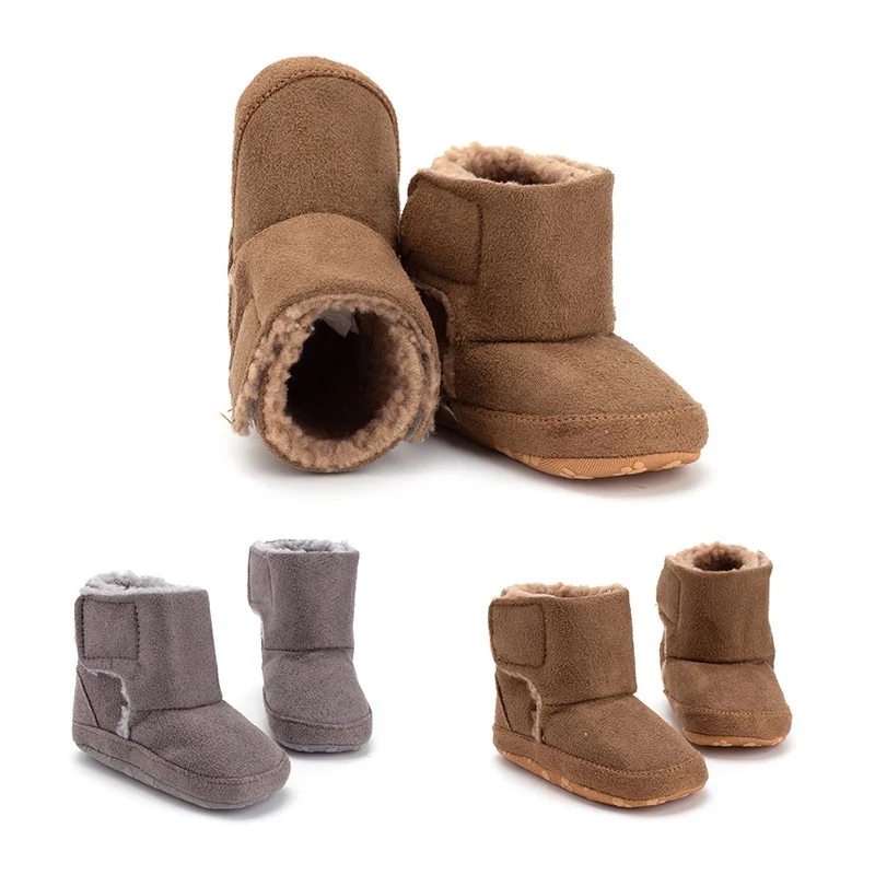 Beste Hot Baby Katoen Laarzen 2018 Winter Nieuwe antislip Warme Zachte Bodem Baby Schoenen Pasgeboren Peuter Schoenen Baby Sneeuw laarzen 0 1Y W
