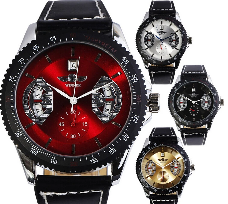 

WINNER Men's Watch Automatic Mechanical Watch Rushed Promotion Wristwatch Famous Brand Winner Skeleton Mechanical Watch