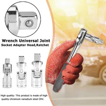 3 шт. набор модификация автомобиля трещотка гаечный ключ гнездо адаптер закалка термообработка рукав Бар Ремонт шарнирные соединения