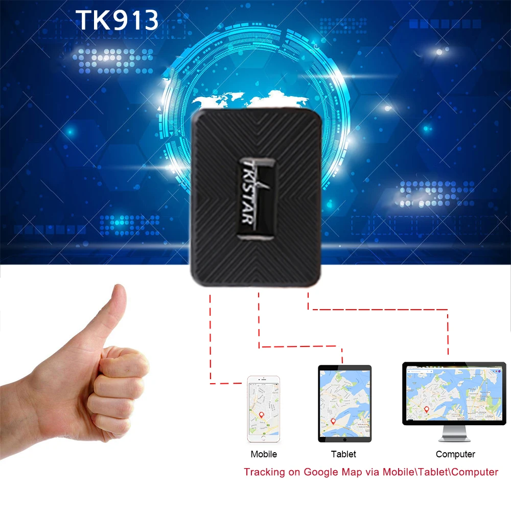 TKSTAR мини gps водостойкий трекер TK913 Новое поступление Автомобильный gps трекер TK913 TKstar приложение платформа легко использовать gps локатор