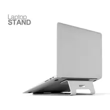 Silver Universal Aluminum Laptop Stand Tablet Holder Bracket Cooling Desk Pad for MacBook Pro Air 11″ to 15″