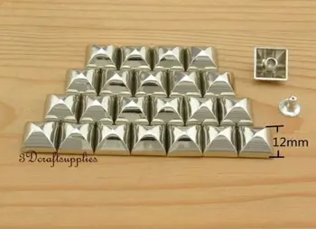 

rivets leather rivet bag clothing shoes copper pyramid 24 sets 12mm silver AC52A