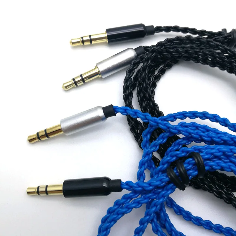 DIY ie800 кабель для наушников один кристалл медные провода 14 ядро X4 высококлассный