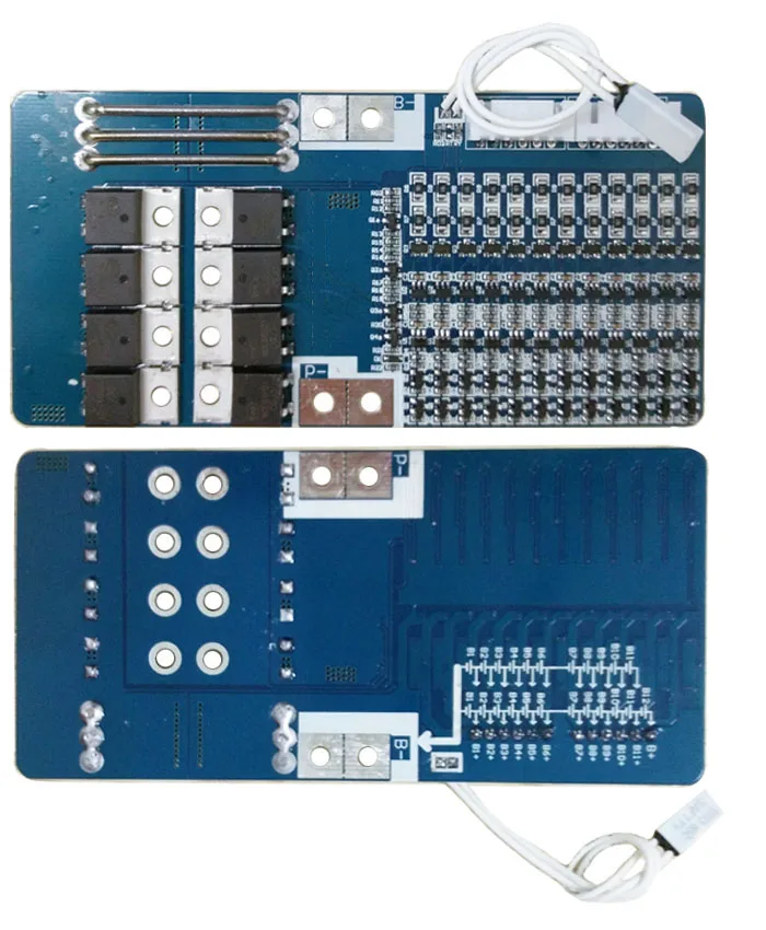 Плата защиты литий полимерных аккумуляторов BMS/PCM/PCB 12S 40A для 12 упаковок ионных 18650