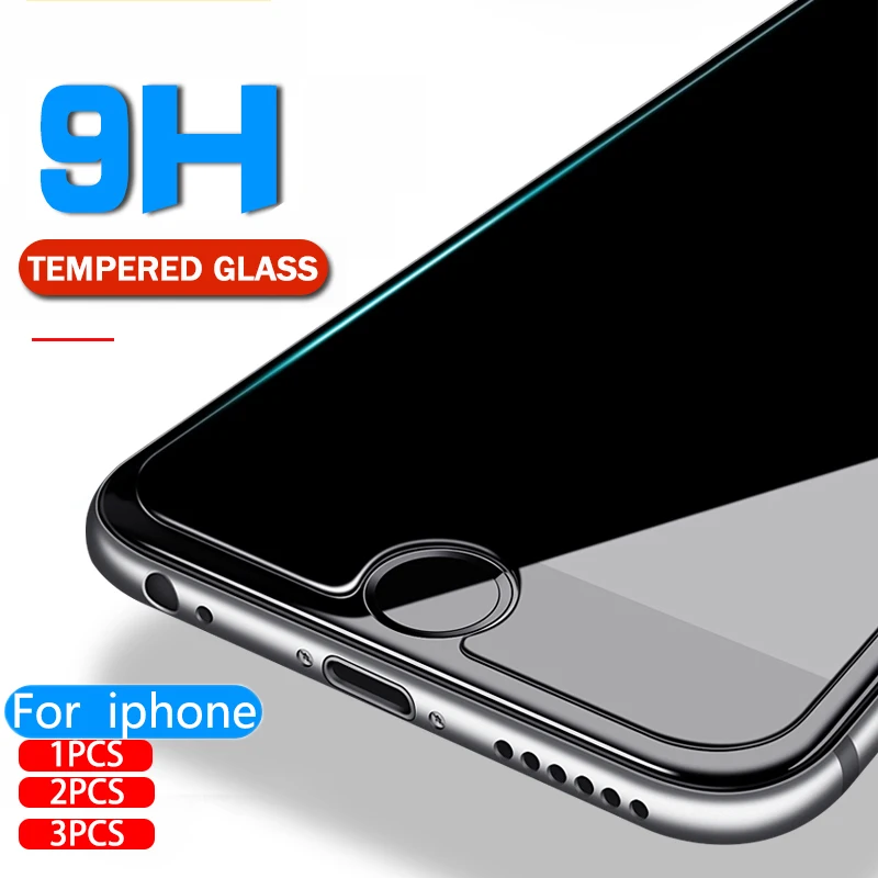 Защитное стекло для iPhone X 8 6 6s 7 plus прозрачное закаленное iphone 5s 5 SE XS Max XR plus|Защитные