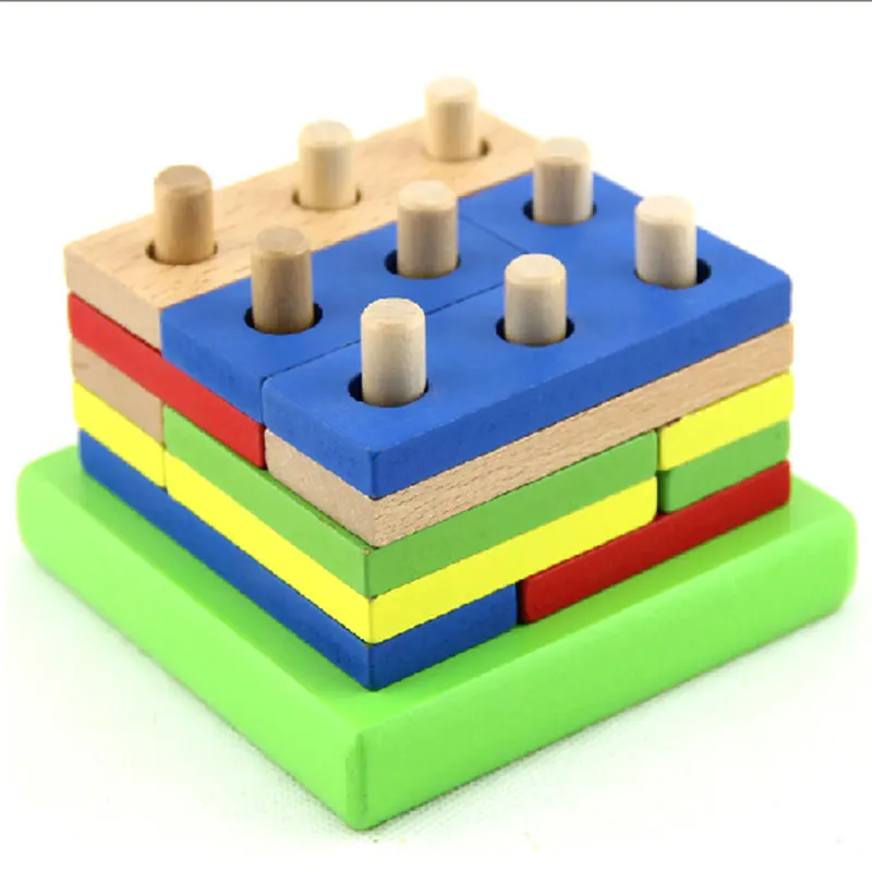 High Quality Montessori Wooden Educational Toys Montessori Preschool Sensorial Tools Cube WD44 16