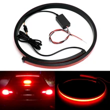 180PCS LED Red Flowing Flashing Car Third Brake Light 12V 24V High Mount Stop Rear Tail Warning Light Lamp Third 3RD Brake Light