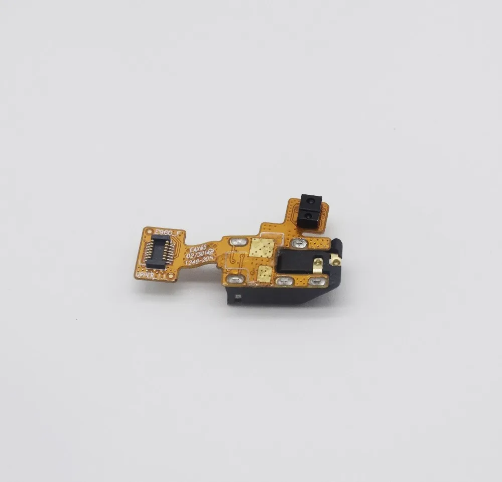 5pcs lot High quality headphone audio jack with proximity light sensor ribbon flex cable for LG Google Nexus 4 E960