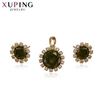 

Xuping Fashion Jewelry Sets New Arrival Style High Quality Charm Jewelry for Women Girls Graduation Gifts 64195