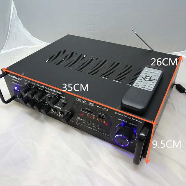 1200w 220v Bluetooth Amplificador Hifi Digital Amplificador 33bt Stereo Led  Digital Audio Amplifier Au