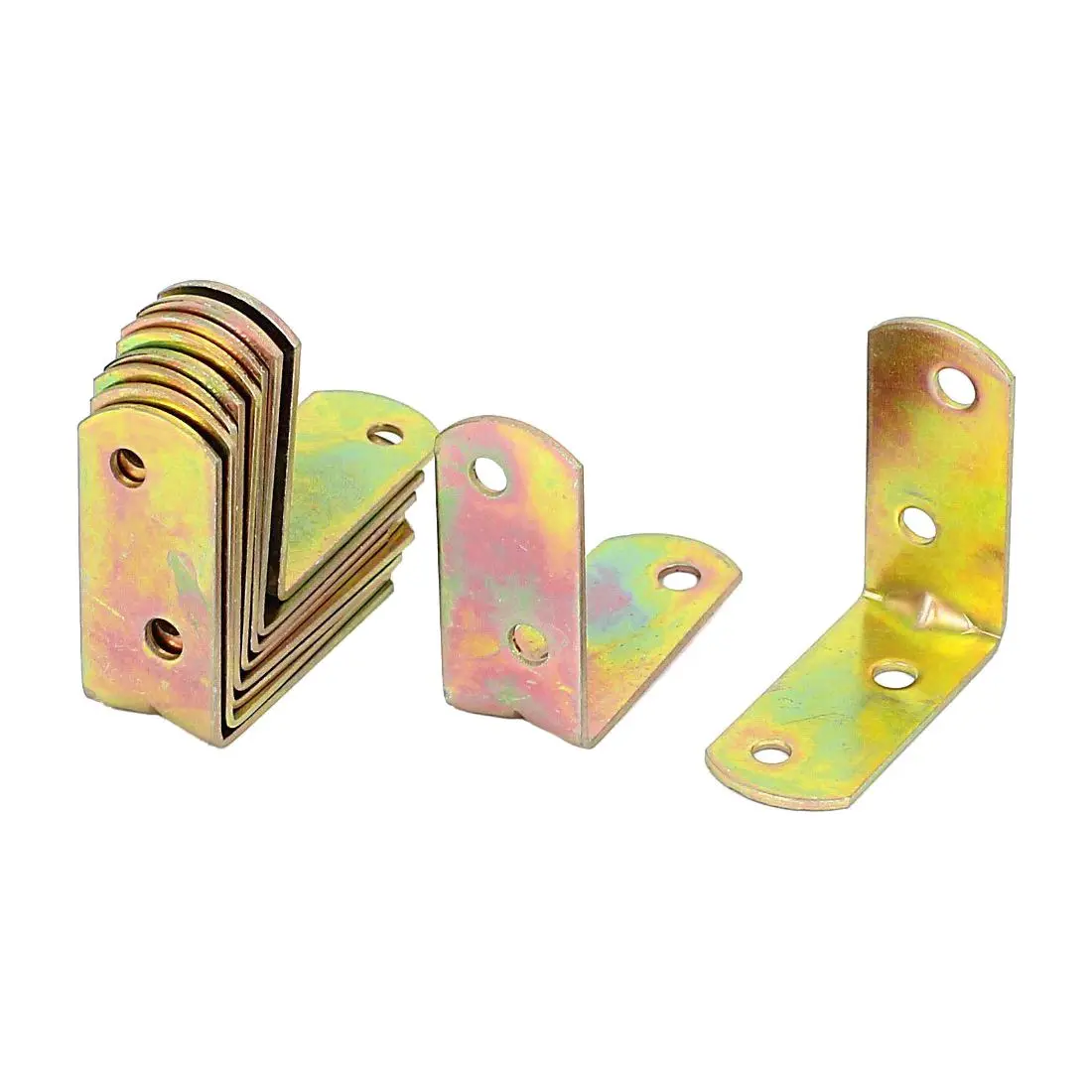 40mmx40mm L Shape Shelf Corner Brace Plate Right Angle Brackets 10pcs
