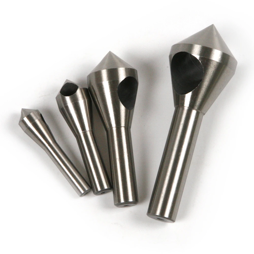 

4PC/Set HSS 90 Degree Chamfer Countersink Drill Bit Shaft diameter 6mm 8mm 10mm 12mm Chamfer Hole 2-20mm Chamfer Cutters