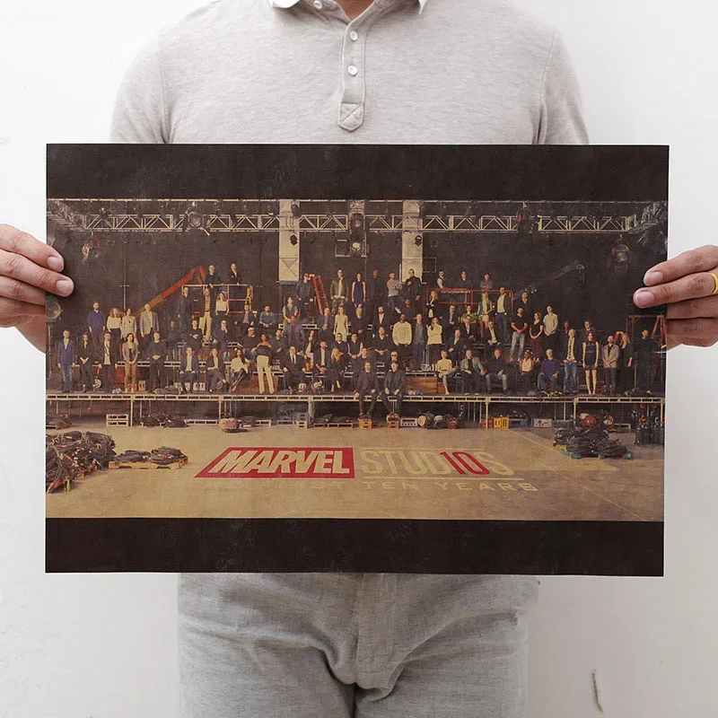 Mling 51,5x36 см фильм серия Marvel плакат Мстители ретро постер наклейки на стену для Гостиная украшение дома