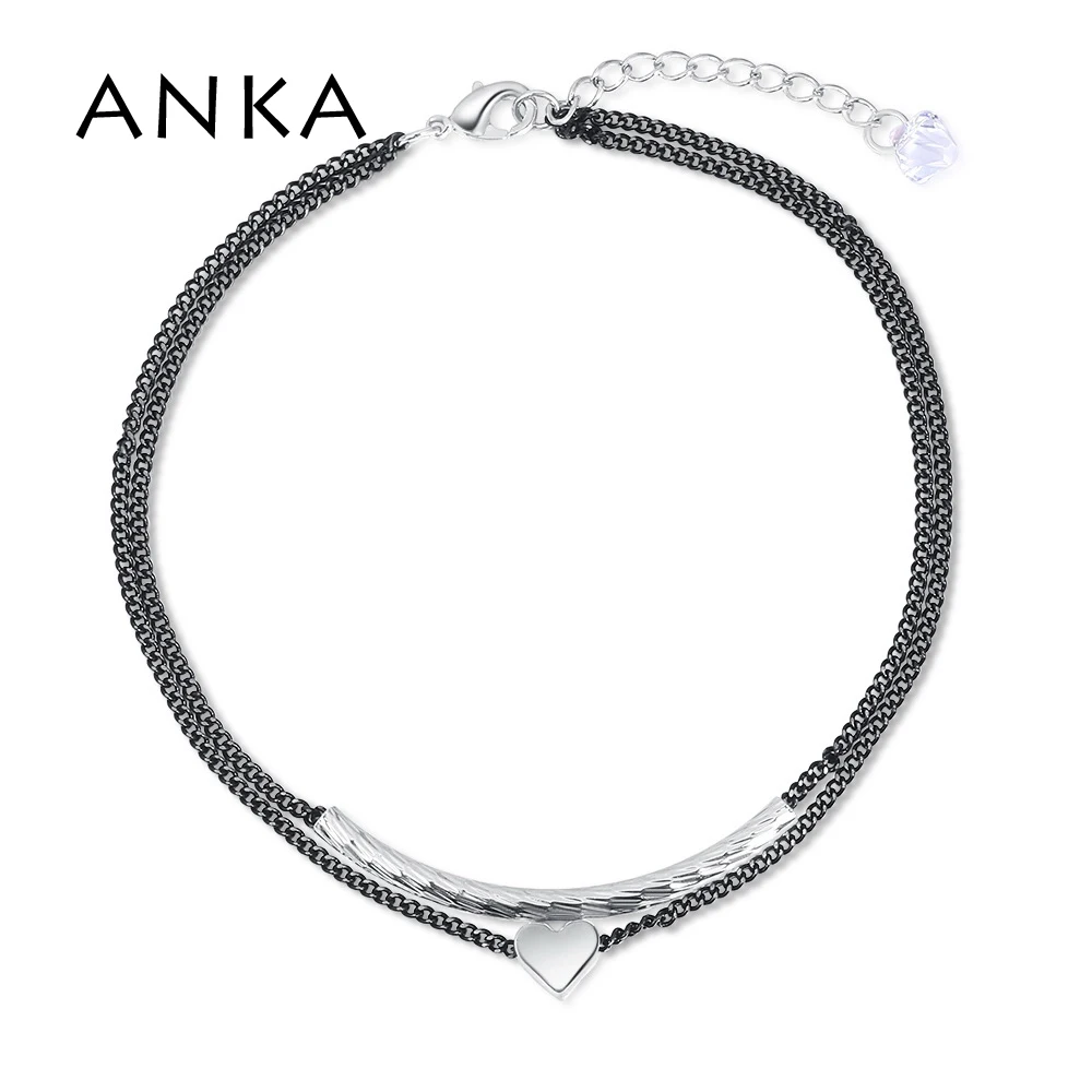 ANKA barefoot модный браслет в форме сердца, модные ювелирные изделия, новые хрустальные ножные браслеты для женщин, основные каменные Кристаллы из Австрия#132878