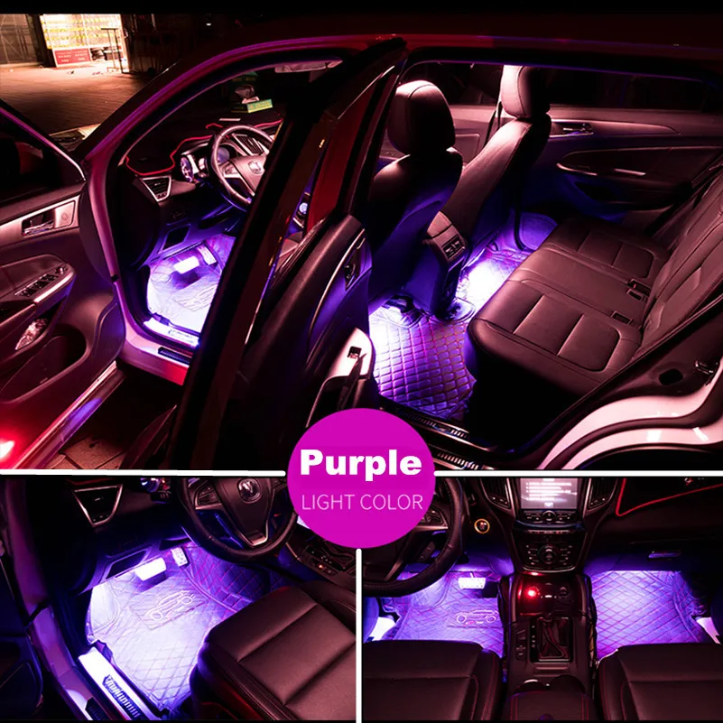 RGB светодиодный светильник для салона автомобиля, светильник для Volkswagen VW Polo Beetle Golf 4 5 7 6 Passat B5 B6 B7 Touareg Jetta Gol Touran Bora
